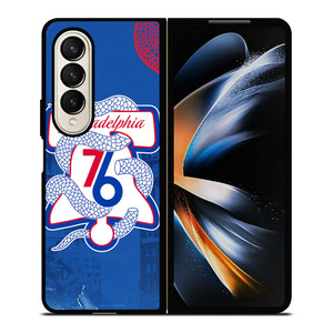 PHILADELPHIA 76ERS LOGO Samsung Z Fold 4 Case PHILADELPHIA 76ERS LOGO Samsung Z Fold 4 Case
