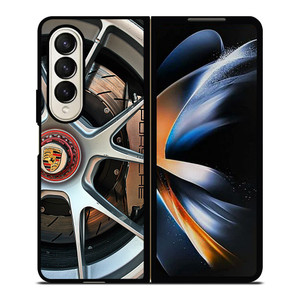 PORSCHE CAR WHEEL 4 Samsung Z Fold 4 Case PORSCHE CAR WHEEL 4 Samsung Z Fold 4 Case