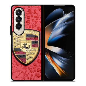 PORSCHE LOGO 3 Samsung Z Fold 4 Case PORSCHE LOGO 3 Samsung Z Fold 4 Case
