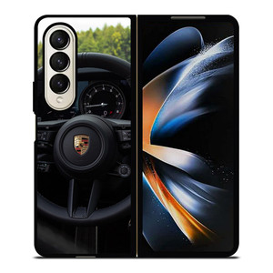 PORSCHE STEERING WHEEL 3 Samsung Z Fold 4 Case