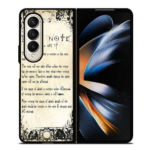 RULES OF THE DEATH NOTE 2 Samsung Z Fold 4 Case RULES OF THE DEATH NOTE 2 Samsung Z Fold 4 Case