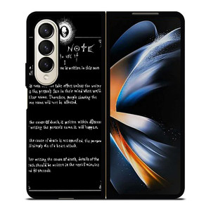 RULES OF THE DEATH NOTE Samsung Z Fold 4 Case RULES OF THE DEATH NOTE Samsung Z Fold 4 Case