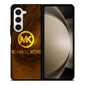 MICHAEL KORS LOGO GOLD Samsung Z Fold 5 Case MICHAEL KORS LOGO GOLD Samsung Z Fold 5 Case