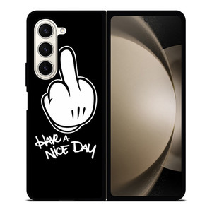 MICKEY MOUSE MIDDLE FINGER Samsung Z Fold 5 Case MICKEY MOUSE MIDDLE FINGER Samsung Z Fold 5 Case