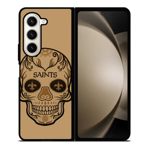 NEW ORLEANS SAINTS SKULL Samsung Z Fold 5 Case NEW ORLEANS SAINTS SKULL Samsung Z Fold 5 Case