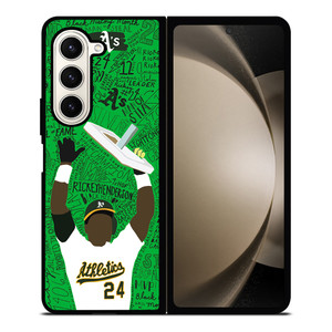 OAKLAND ATHLETICS RICKEY HENDERSON Samsung Z Fold 5 Case OAKLAND ATHLETICS RICKEY HENDERSON Samsung Z Fold 5 Case