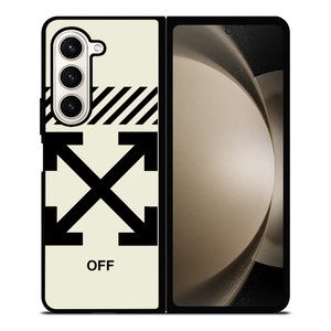 OFF WHITE LOGO Samsung Z Fold 5 Case