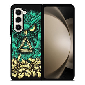 OWL SUGAR SKULL TATTOO Samsung Z Fold 5 Case OWL SUGAR SKULL TATTOO Samsung Z Fold 5 Case