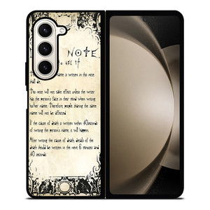 RULES OF THE DEATH NOTE 2 Samsung Z Fold 5 Case RULES OF THE DEATH NOTE 2 Samsung Z Fold 5 Case