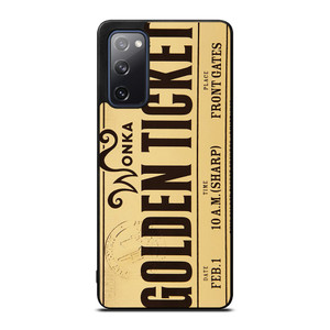 WILLY WONKA GOLDEN TICKET CHOCOLATE BAR Samsung Galaxy S20 FE Case WILLY WONKA GOLDEN TICKET CHOCOLATE BAR Samsung Galaxy S20 FE Case