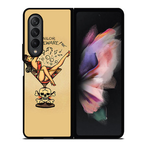 SAILOR JERRY TATTOO Samsung Z Fold 3 Case SAILOR JERRY TATTOO Samsung Z Fold 3 Case