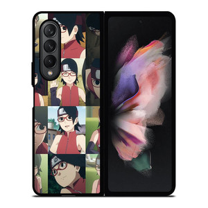 SARADA UCHIHA COLLAGE Samsung Z Fold 3 Case SARADA UCHIHA COLLAGE Samsung Z Fold 3 Case