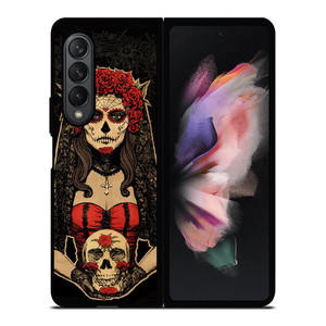 SUGAR SKULL GIRL 2 Samsung Z Fold 3 Case SUGAR SKULL GIRL 2 Samsung Z Fold 3 Case