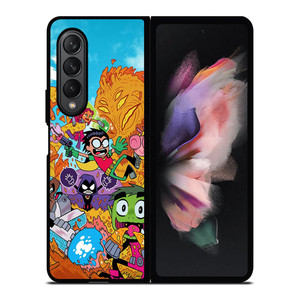 TEEN TITANS GO CHARACTERS Samsung Z Fold 3 Case TEEN TITANS GO CHARACTERS Samsung Z Fold 3 Case