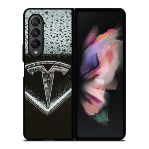 TESLA CAR LOGO 3 Samsung Z Fold 3 Case