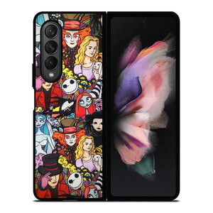 TIM BURTON CHARACTERS Samsung Z Fold 3 Case TIM BURTON CHARACTERS Samsung Z Fold 3 Case
