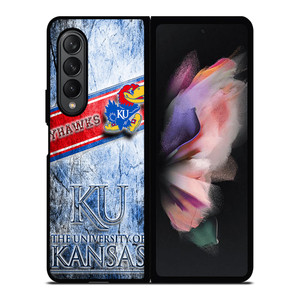 UNIVERSITY OF KANSAS JAYHAWKS LOGO Samsung Z Fold 3 Case UNIVERSITY OF KANSAS JAYHAWKS LOGO Samsung Z Fold 3 Case
