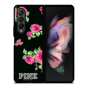 VICTORIA'S SECRET FLORAL PINK Samsung Z Fold 3 Case VICTORIA'S SECRET FLORAL PINK Samsung Z Fold 3 Case