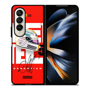 SEBASTIAN VETTEL HELMET Samsung Z Fold 4 Case SEBASTIAN VETTEL HELMET Samsung Z Fold 4 Case