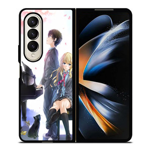 SHIGATSU WA KIMI NO USO ANIME ROMANCE Samsung Z Fold 4 Case SHIGATSU WA KIMI NO USO ANIME ROMANCE Samsung Z Fold 4 Case
