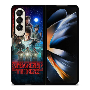 STRANGER THINGS CHARACTERS MOVIE Samsung Z Fold 4 Case STRANGER THINGS CHARACTERS MOVIE Samsung Z Fold 4 Case