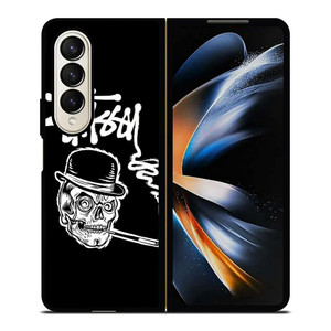 STUSSY SMOKE SKULL Samsung Z Fold 4 Case STUSSY SMOKE SKULL Samsung Z Fold 4 Case