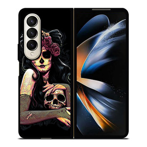 SUGAR SKULL GIRL Samsung Z Fold 4 Case SUGAR SKULL GIRL Samsung Z Fold 4 Case