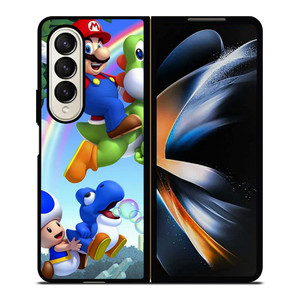 SUPER MARIO AND FRIEND 2 Samsung Z Fold 4 Case SUPER MARIO AND FRIEND 2 Samsung Z Fold 4 Case