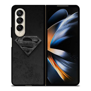 SUPERMAN BLACK LOGO Samsung Z Fold 4 Case
