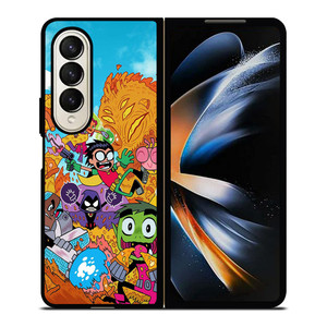 TEEN TITANS GO CHARACTERS Samsung Z Fold 4 Case