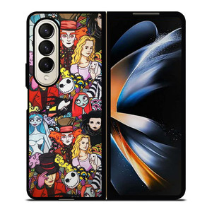 TIM BURTON CHARACTERS Samsung Z Fold 4 Case