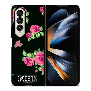 VICTORIA'S SECRET FLORAL PINK Samsung Z Fold 4 Case VICTORIA'S SECRET FLORAL PINK Samsung Z Fold 4 Case