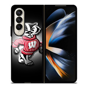 WISCONSIN BADGERS 3 Samsung Z Fold 4 Case WISCONSIN BADGERS 3 Samsung Z Fold 4 Case