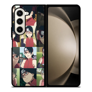 SARADA UCHIHA COLLAGE Samsung Z Fold 5 Case SARADA UCHIHA COLLAGE Samsung Z Fold 5 Case