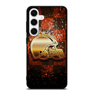 CLEVELAND BROWNS HELMET Samsung Galaxy S24 Case CLEVELAND BROWNS HELMET Samsung Galaxy S24 Case