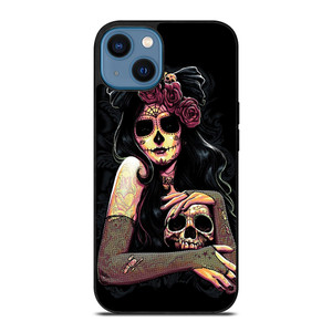SUGAR SKULL GIRL iPhone 14 Case SUGAR SKULL GIRL iPhone 14 Case