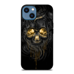 SKULL MELT ANGRY BLACK iPhone 14 Case