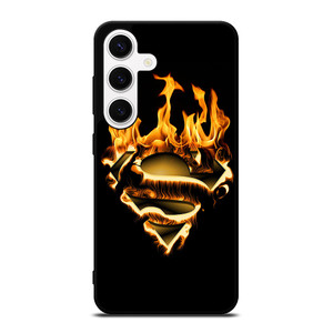 FIRE SUPERMAN LOGO Samsung Galaxy S24 Case FIRE SUPERMAN LOGO Samsung Galaxy S24 Case