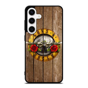 GUN AND ROSES LOGO WOODEN Samsung Galaxy S24 Case