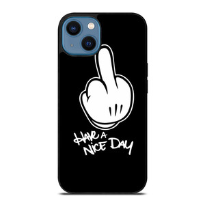 MICKEY MOUSE MIDDLE FINGER iPhone 14 Case