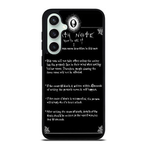 RULES OF THE DEATH NOTE Samsung Galaxy S23 FE Case RULES OF THE DEATH NOTE Samsung Galaxy S23 FE Case