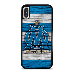 OLYMPIQUE DE MARSEILLE LOGO WOODEN iPhone X / XS Case OLYMPIQUE DE MARSEILLE LOGO WOODEN iPhone X / XS Case