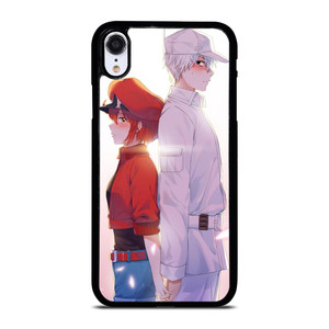 RED BLOOD AND WHITE BLOOD CELLS AT WORK iPhone XR Case