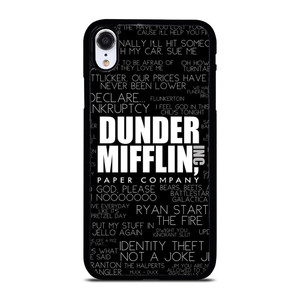 THE OFFICE DUNDER MIFFLIN QUOTES iPhone XR Case THE OFFICE DUNDER MIFFLIN QUOTES iPhone XR Case