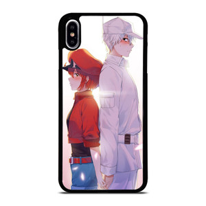 RED BLOOD AND WHITE BLOOD CELLS AT WORK iPhone XS Max Case