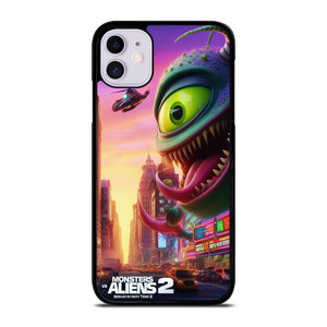 MONSTER VS ALIENS FUNNY CARTOON iPhone 11 Case MONSTER VS ALIENS FUNNY CARTOON iPhone 11 Case