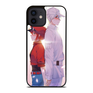 RED BLOOD AND WHITE BLOOD CELLS AT WORK iPhone 12 Mini Case RED BLOOD AND WHITE BLOOD CELLS AT WORK iPhone 12 Mini Case