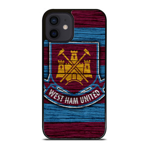 WEST HAM UNITED LOGO WOODEN iPhone 12 Mini Case WEST HAM UNITED LOGO WOODEN iPhone 12 Mini Case