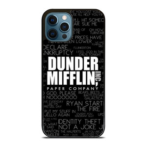 THE OFFICE DUNDER MIFFLIN QUOTES iPhone 12 Pro Max Case THE OFFICE DUNDER MIFFLIN QUOTES iPhone 12 Pro Max Case