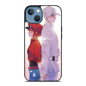 RED BLOOD AND WHITE BLOOD CELLS AT WORK iPhone 13 Case RED BLOOD AND WHITE BLOOD CELLS AT WORK iPhone 13 Case